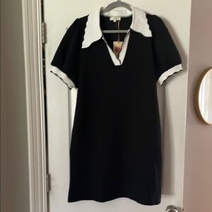 Entro Black and White Mini Dress